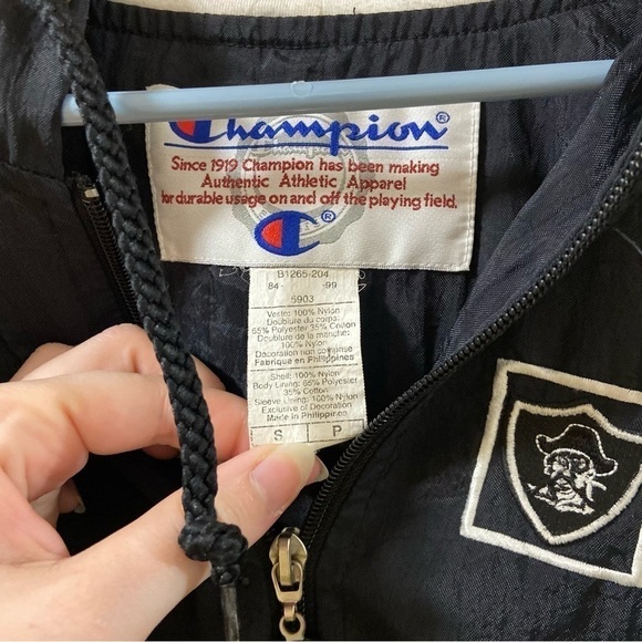 Champion CMB Raiders Size Small Windbreaker/Hoodie - Picture 11 of 13